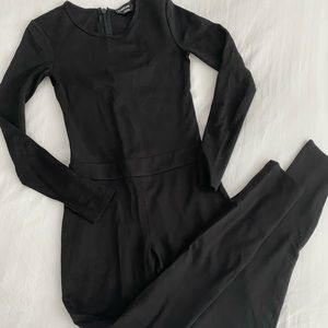 Bebe Black Back cutout Cat Suit - Great Condition